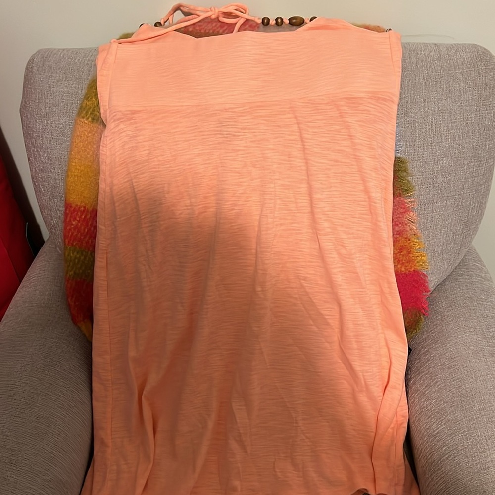 NWT Tommy Bahama Ashby Rib Halter Dress in pretty peach color!!! - Picture 4 of 4